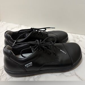 Lems Nine2Five Shoes Black Leather comfort shoes Women 9 Men 7.5